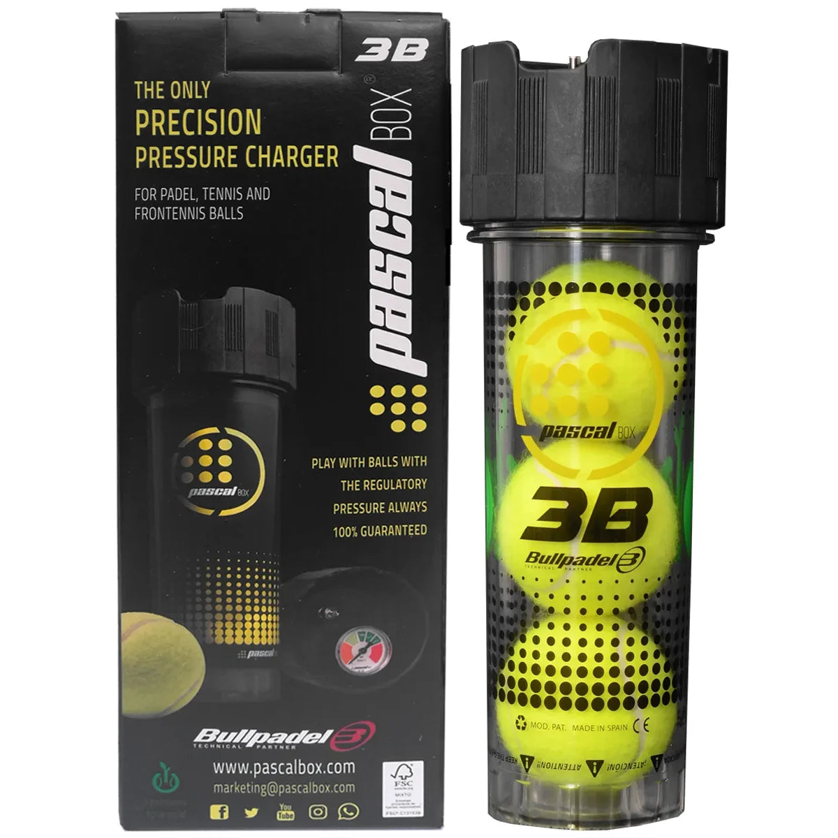 Accessori di Pressurizzazione Bullpadel Pascal Box 3B