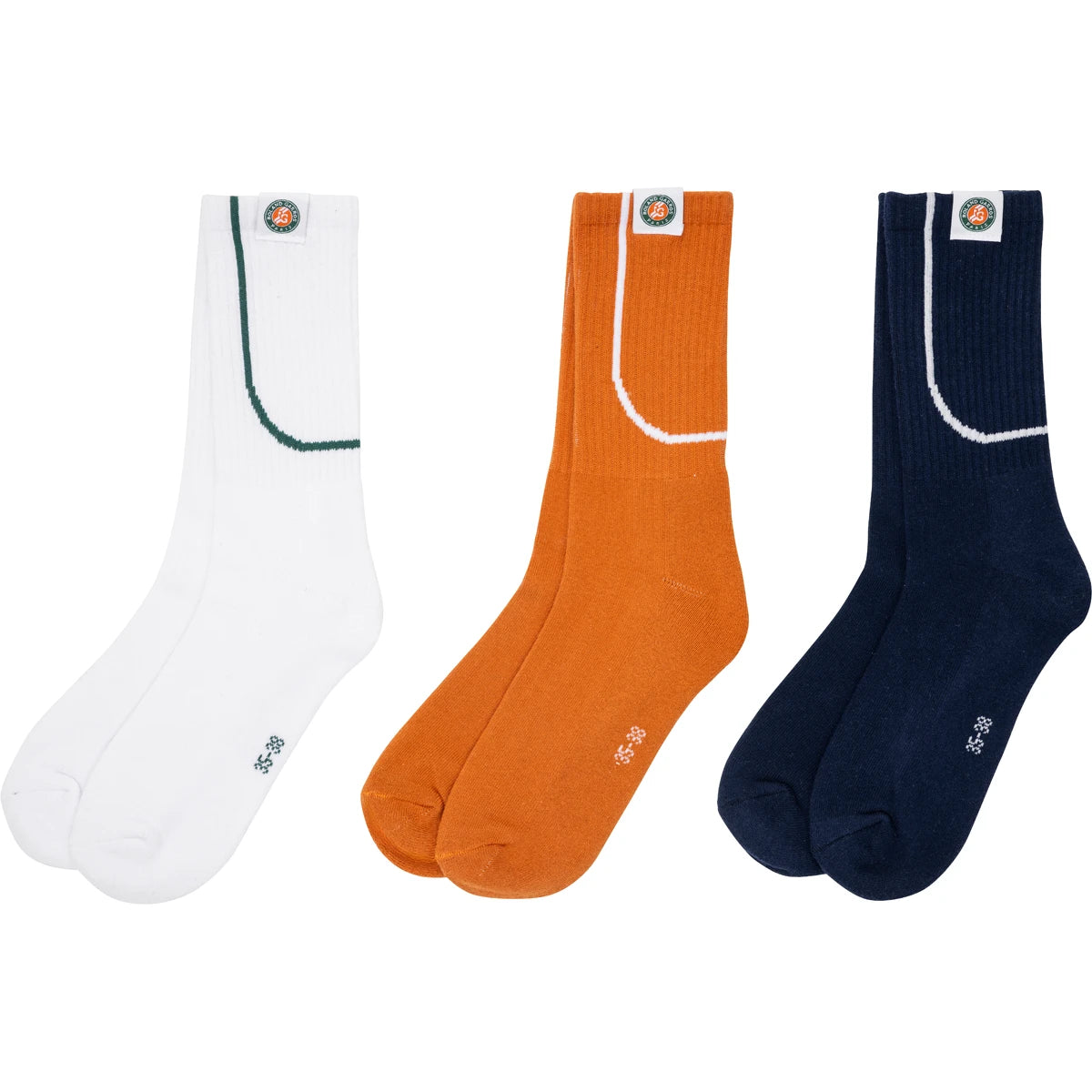 3 Paia di Calzini Roland-Garros Sport