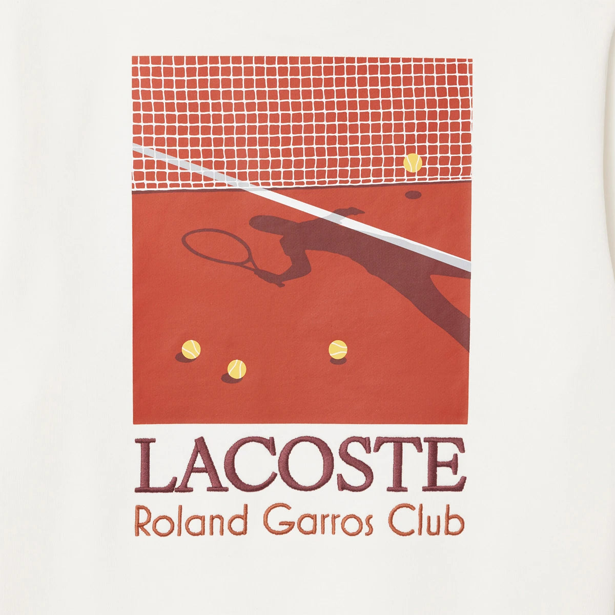 Felpa Lacoste Roland Garros Club Grafica