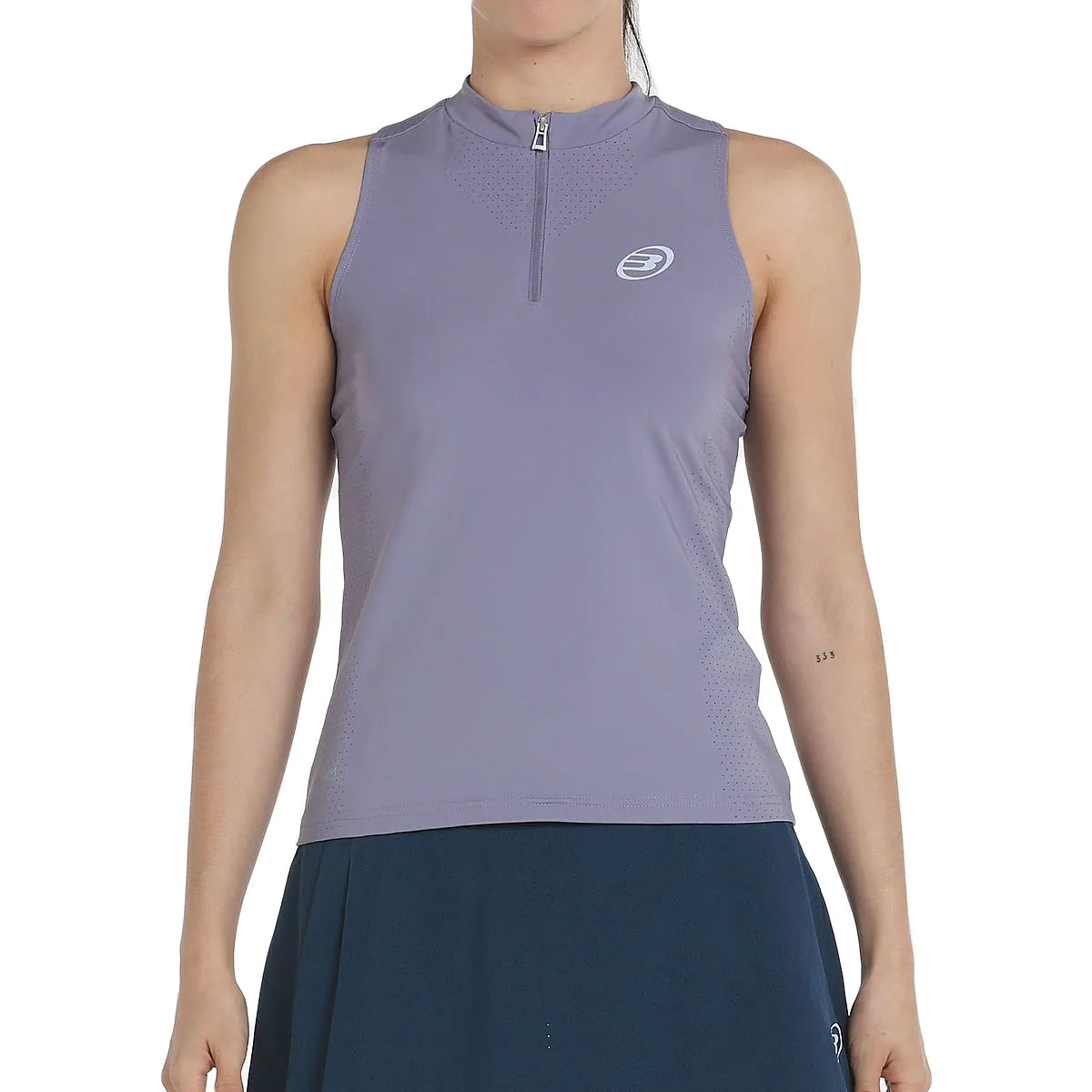Canotta Bullpadel Donna Pure Color 1/4 Zip Ourol