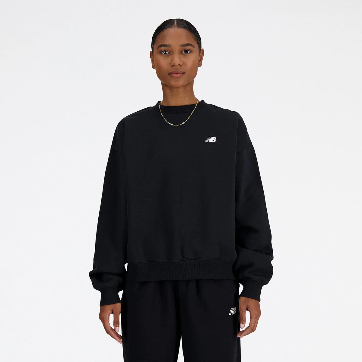 Felpa New Balance Donna Fleece Crew
