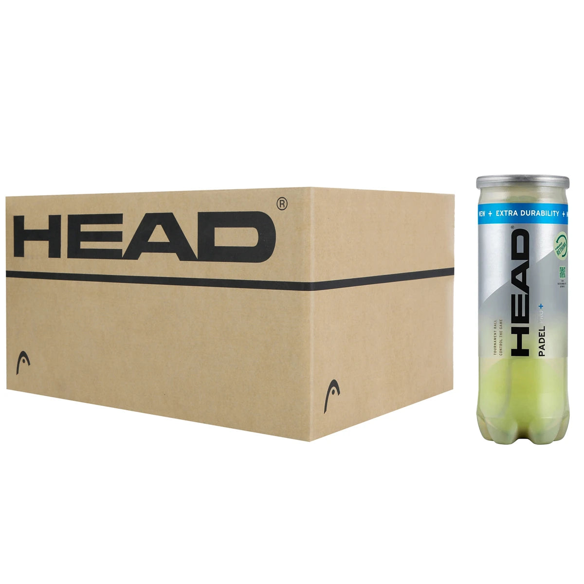 Cartone da 24 Tubetti da 3 Palline da padel Head Pro +