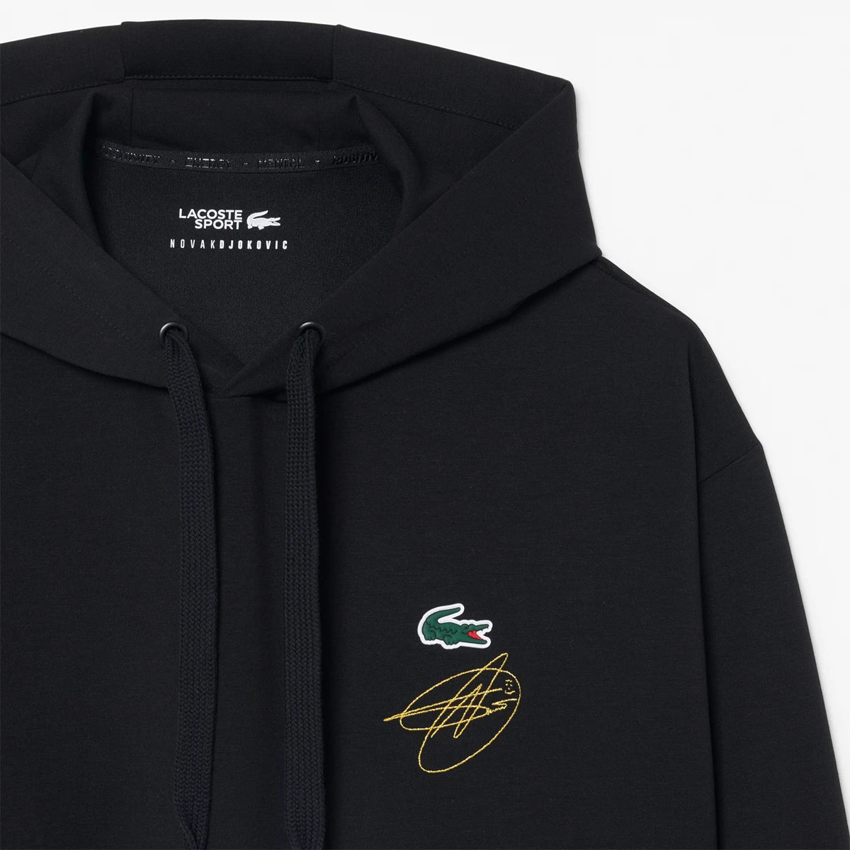 Felpa con cappuccio Lacoste Djokovic On Court