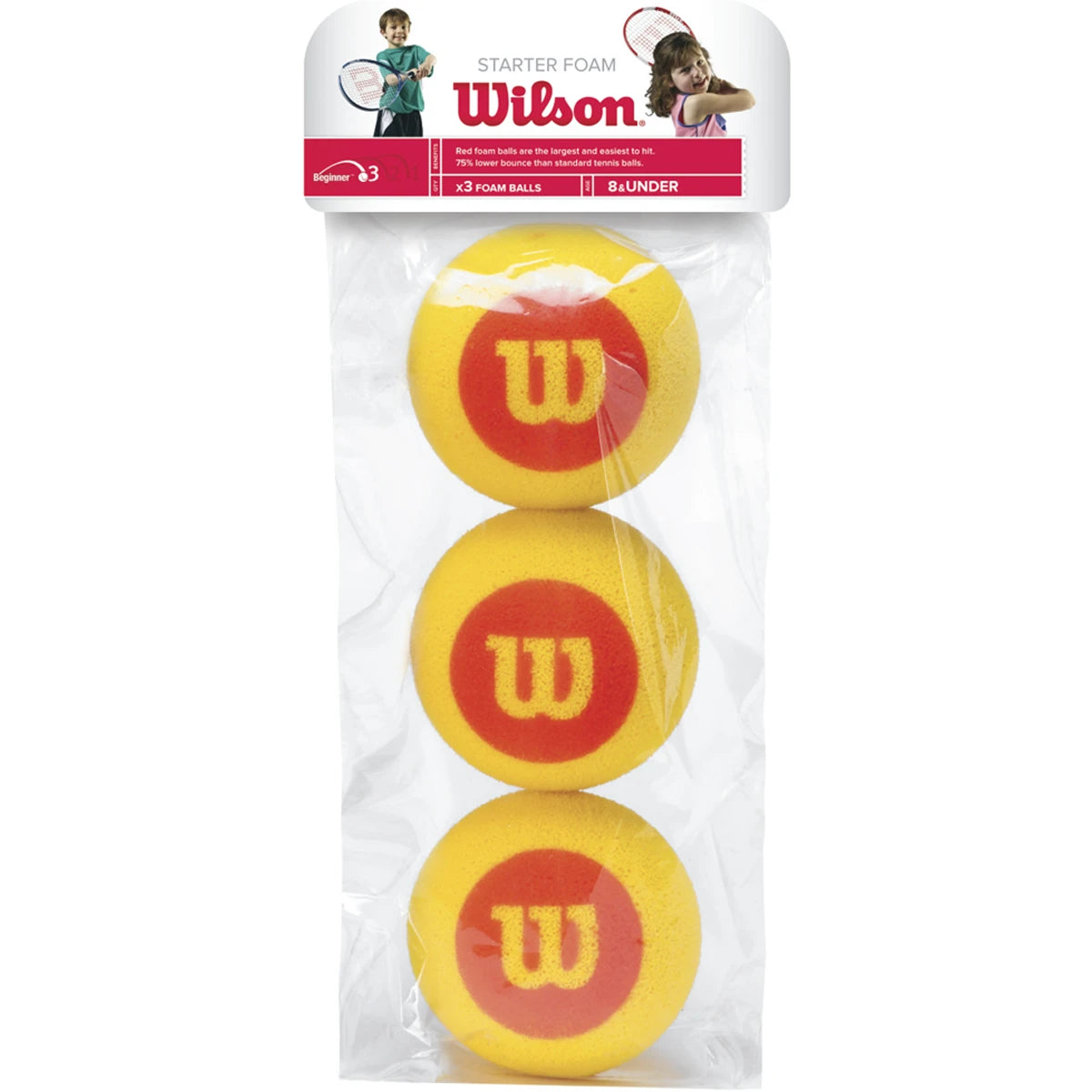 Sacchetto da 3 Palline Wilson Starter Foam