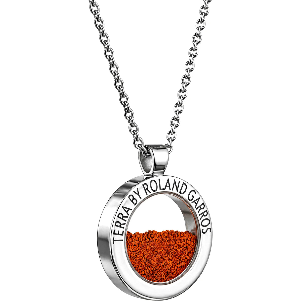 COLLANA E MEDAGLIA TERRA ACCESS ACCIAIO LUCIDO SENZA PIETRA PICCOLO MODELLO