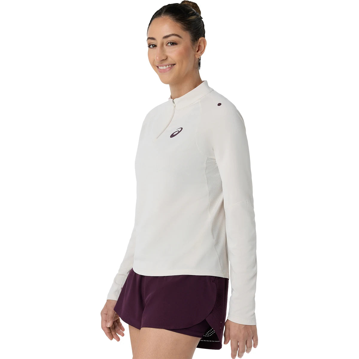 T-Shirt Asics Donna Match 1/2 Zip
