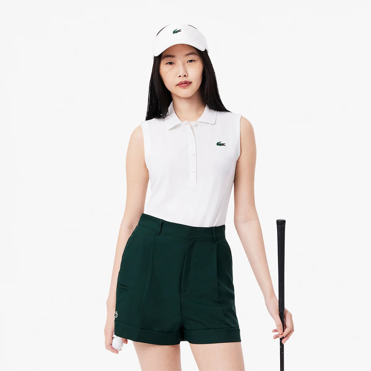 Polo Lacoste Donna Core Performance senza Maniche