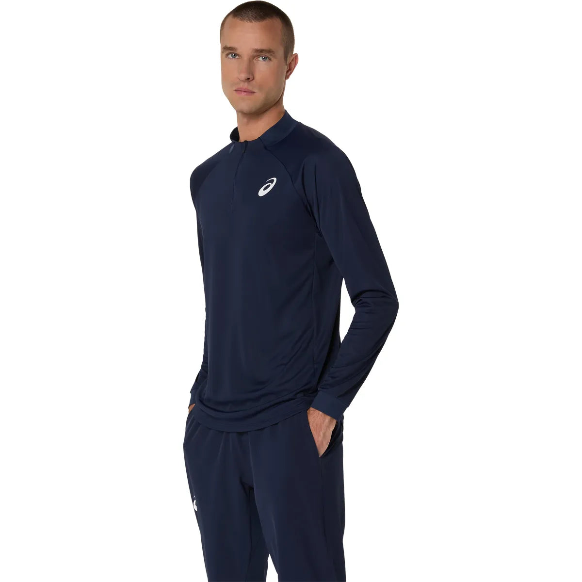T-Shirt Asics Court Maniche Lunghe 1/4 Zip