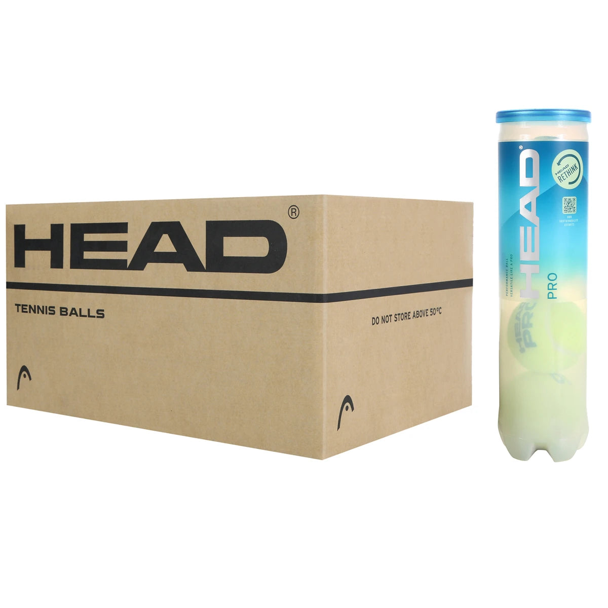 Scatola da 18 Tubetti da 4 Palline Head Pro