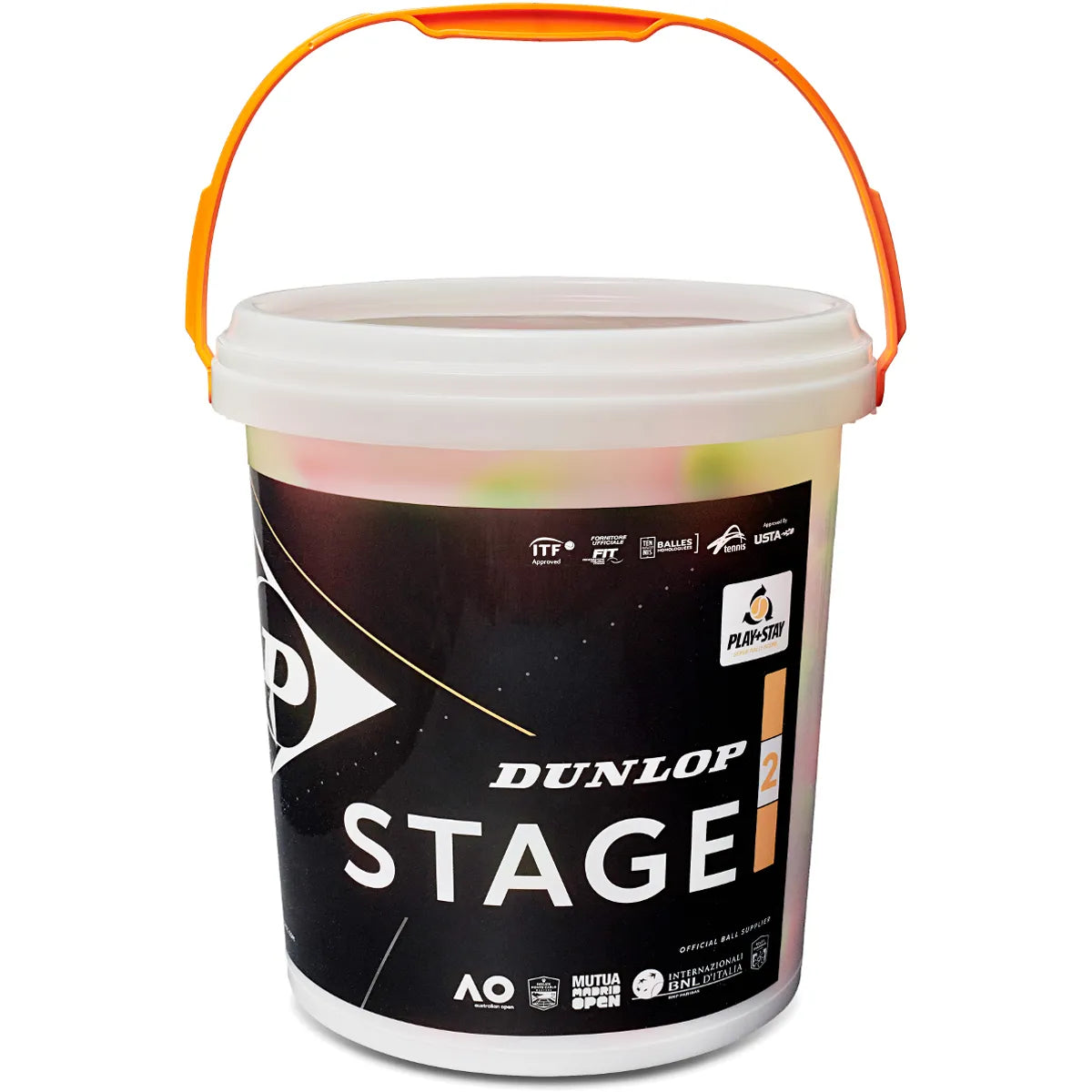 Barile da 60 Palline Dunlop Stage 2 Arancioni