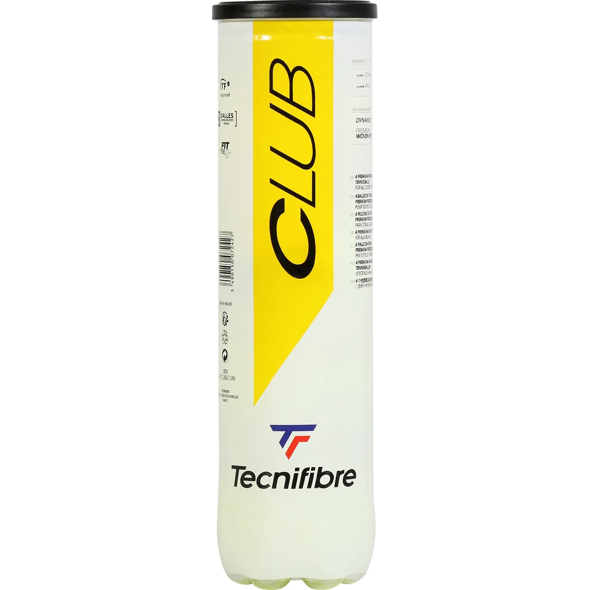 Tube 4 Palline Tecnifibre Club