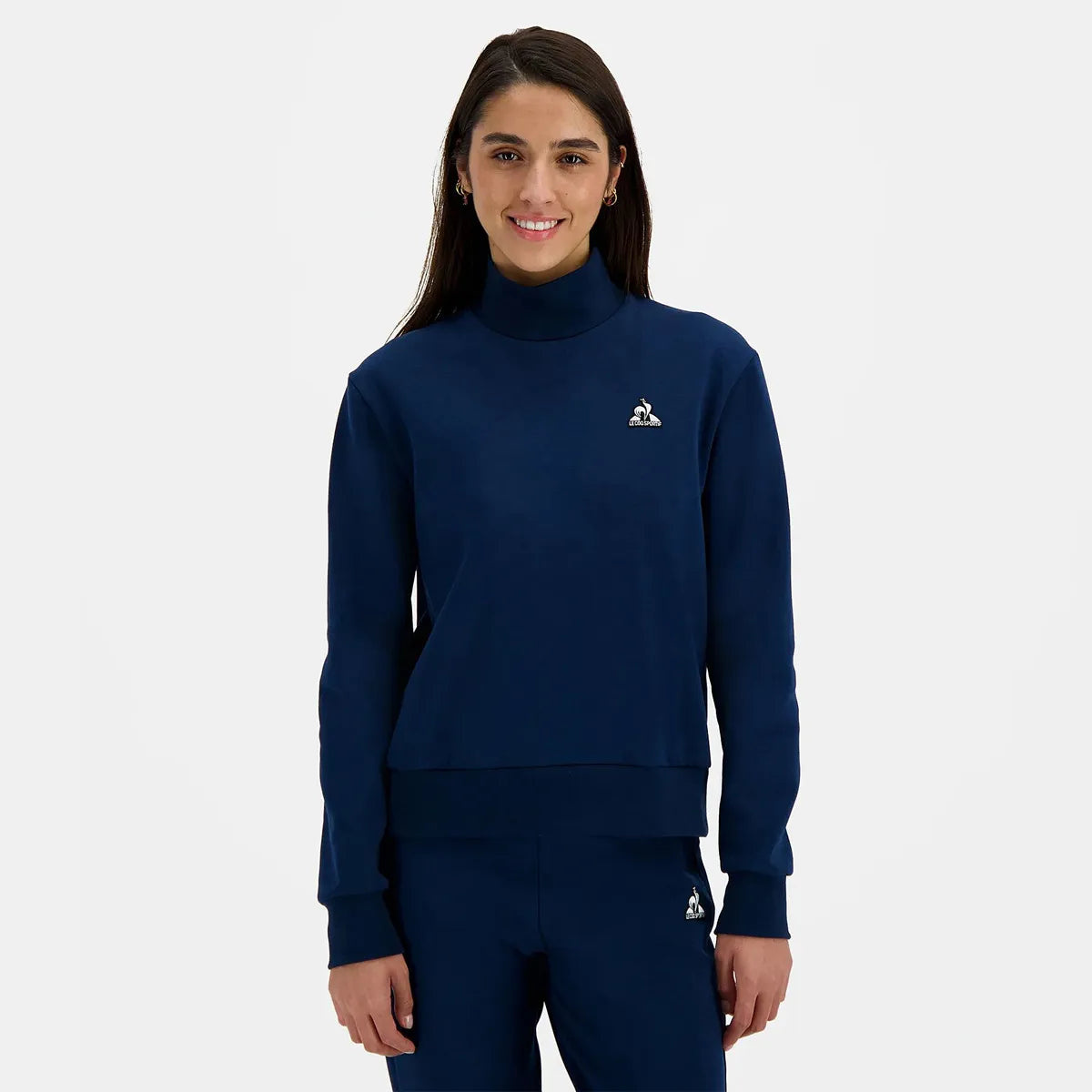 Felpa Le Coq Sportif Donna Heritage Collo Alto