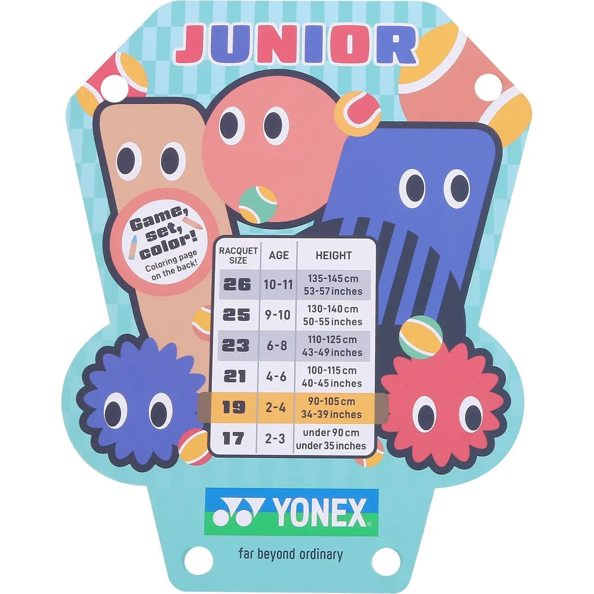 Racchetta Yonex Junior 19 Ocean Blue