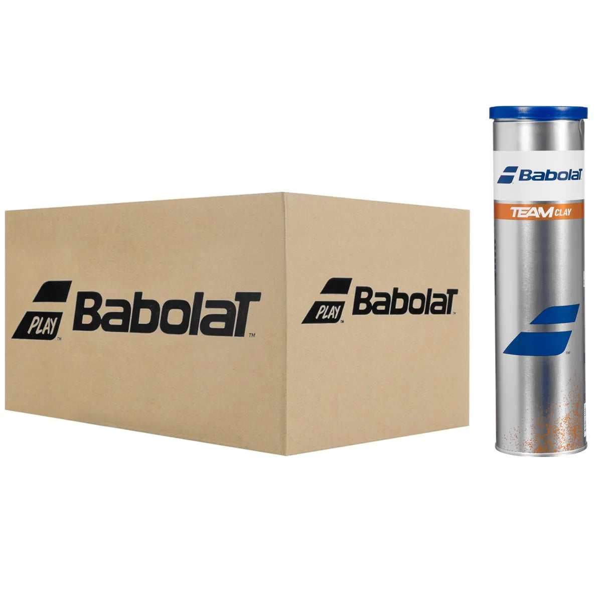 Cartone da 18 Tubetti da 4 Palline Babolat Team Clay