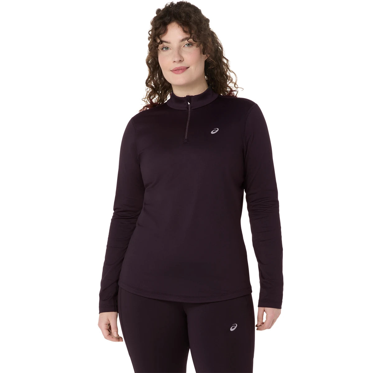 T-Shirt Asics Donna Core Maniche Lunghe 1/2 Zip