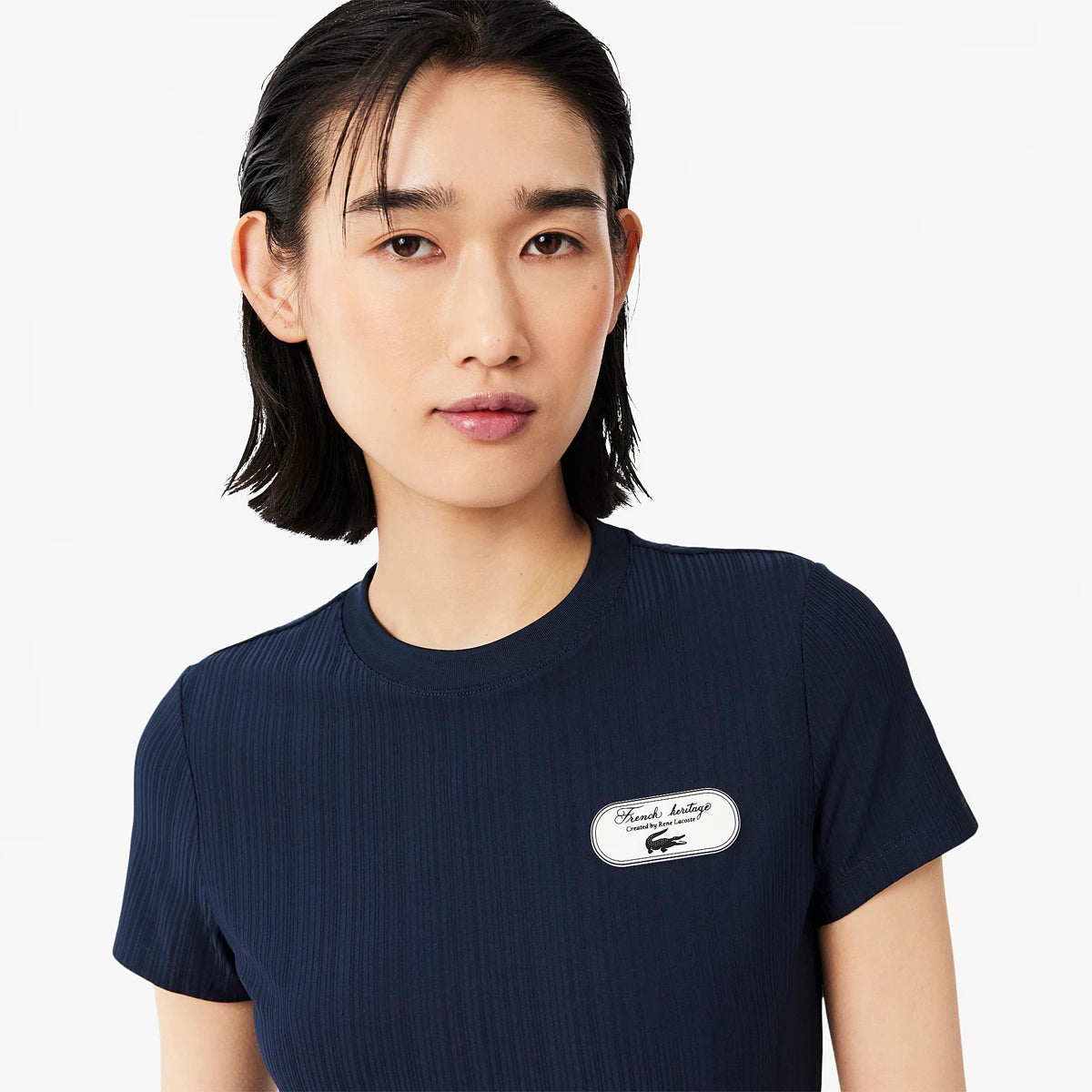 T-Shirt Donna Lacoste Heritage