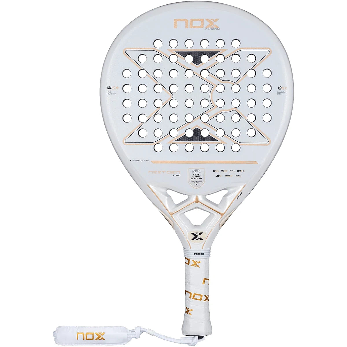 Racchetta da padel Nox Nextgen Pro Hybrid 12K Nfa Series