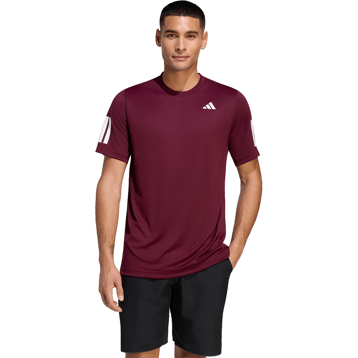 T-Shirt adidas Uomo Club 3 Strisce
