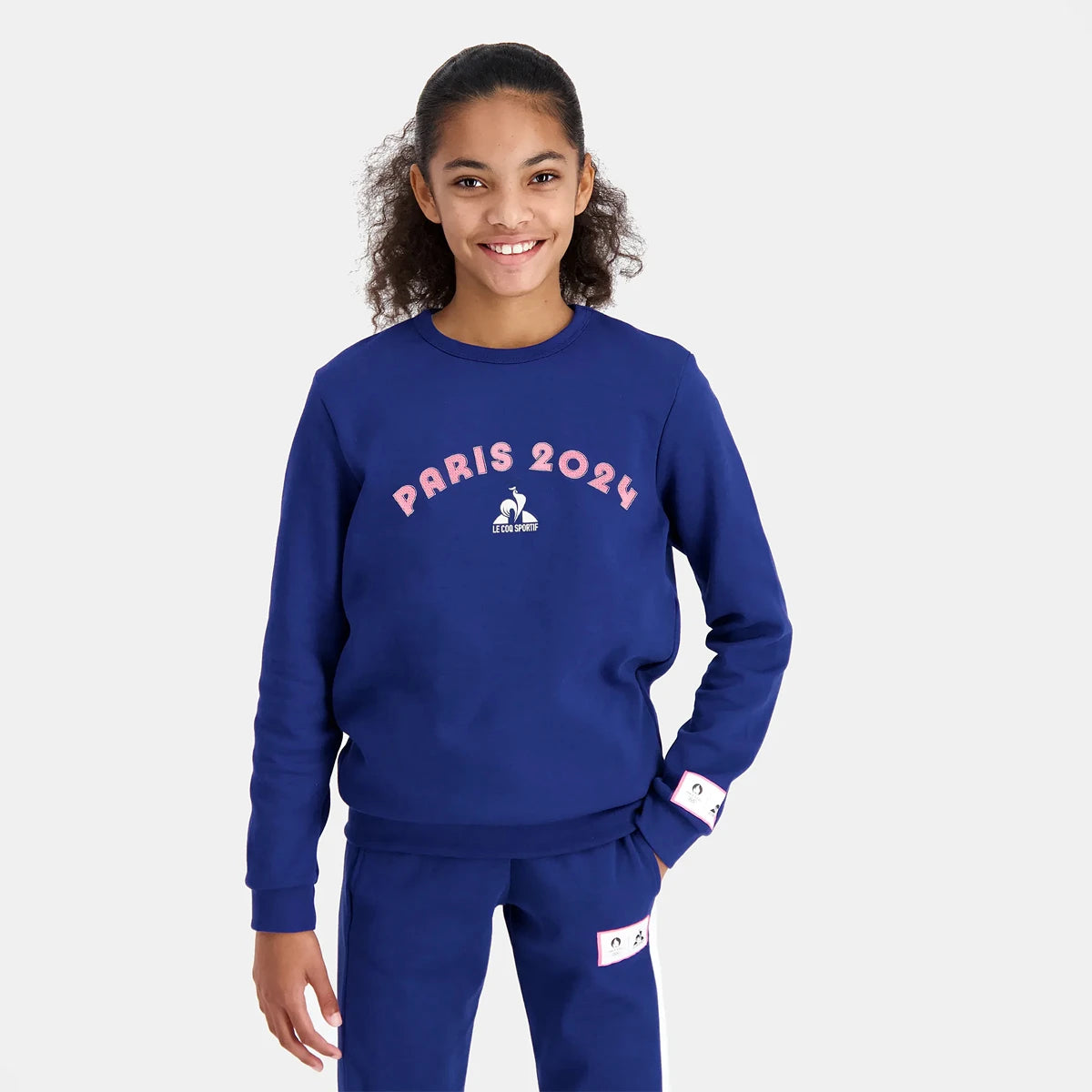 Felpa Le Coq Sportif Junior Paris 2024 Grafica
