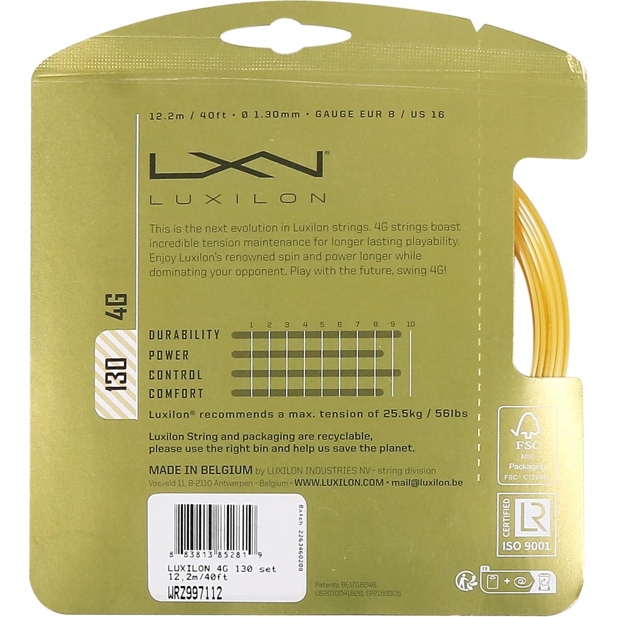 Corda Luxilon 4G (12,20 Metri)