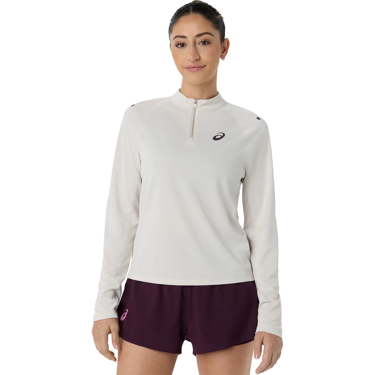 T-Shirt Asics Donna Match 1/2 Zip