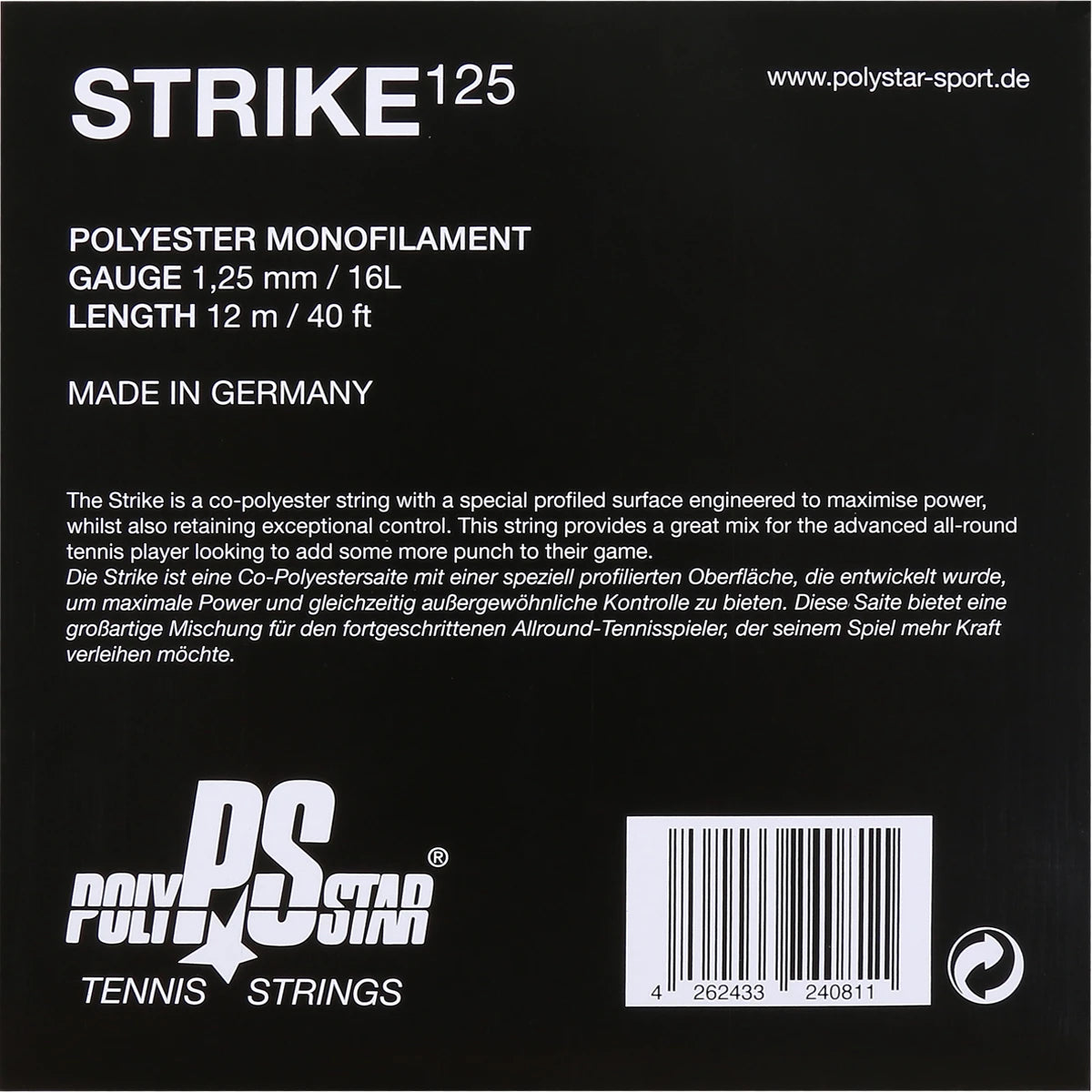 Corda Polystar Strike (12 Metri)