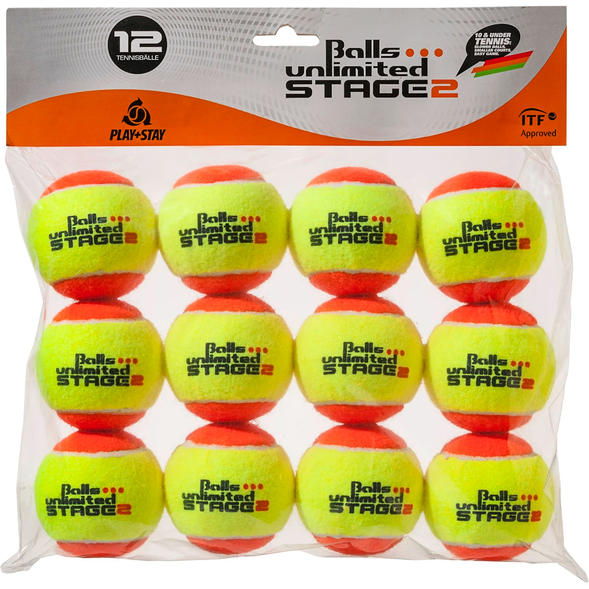 Sacchetto da 12 Palline Stage 2 Unlimited Gialle/Arancioni