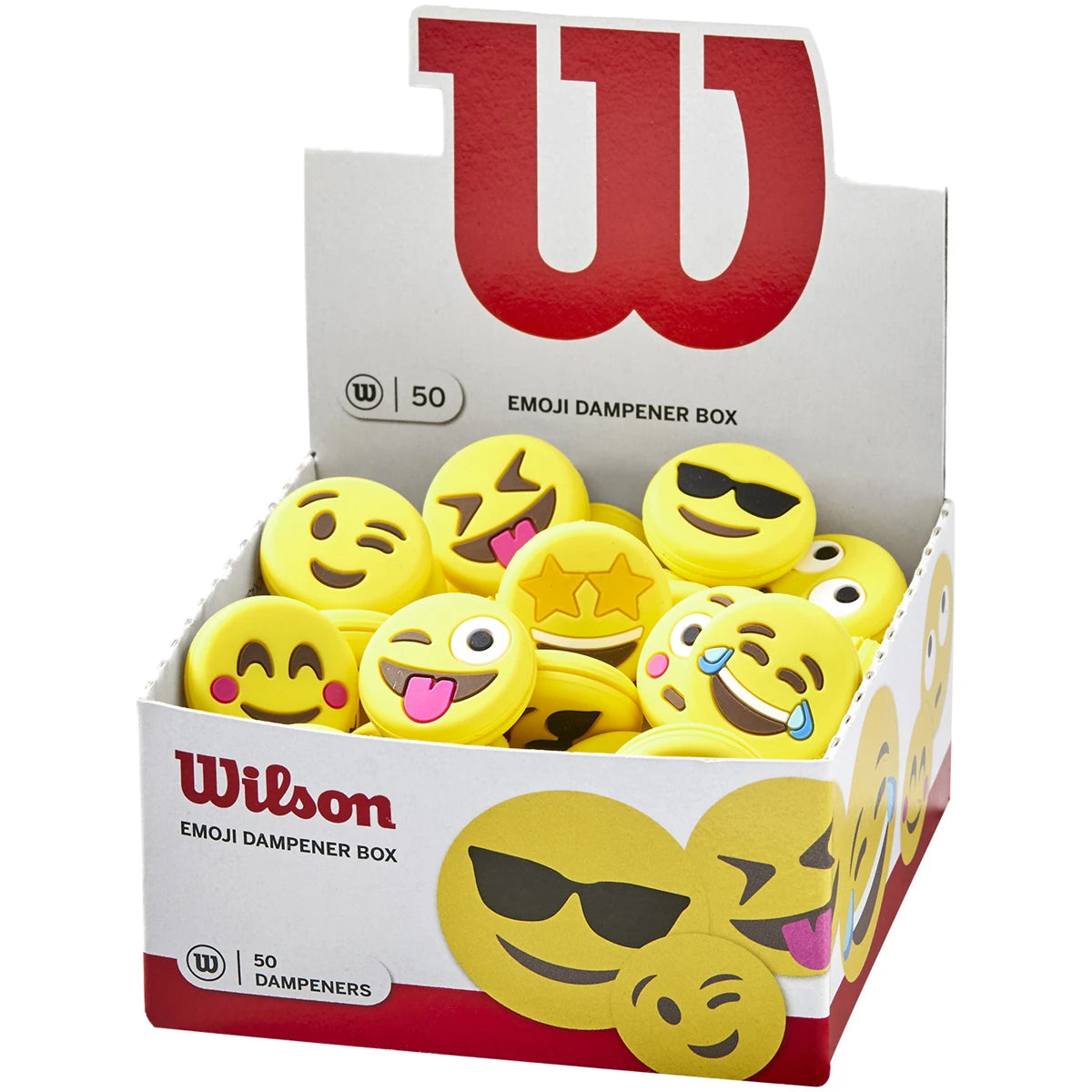 Scatola da 50 Antivibratori Wilson Emoji
