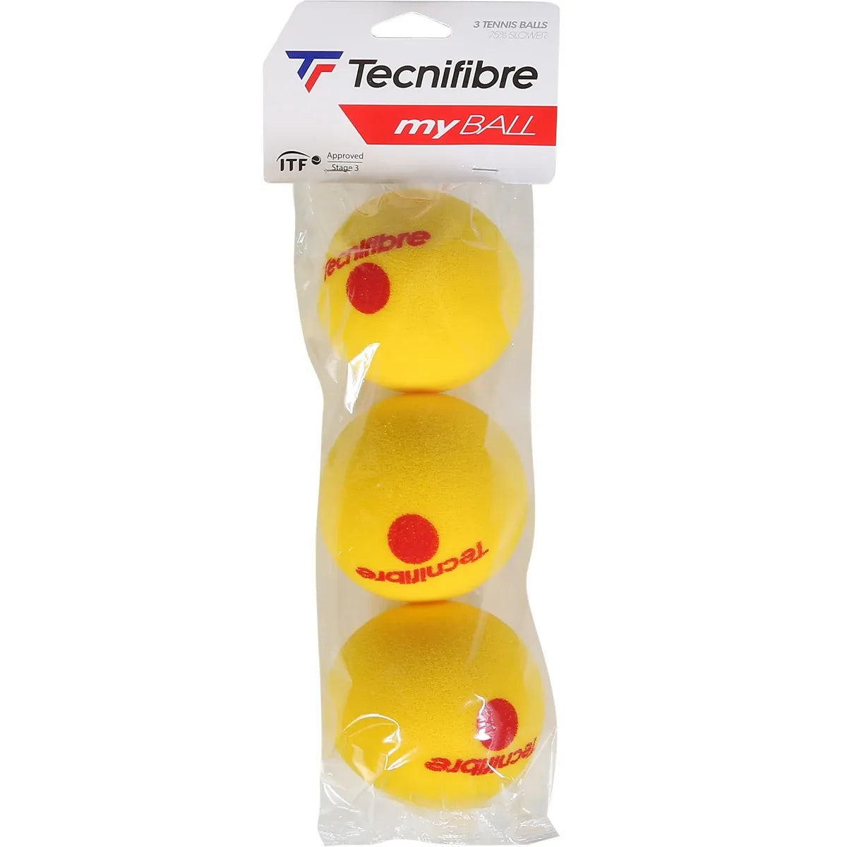 Tecnifibre Lotto da 3 Palline Schiuma My Ball