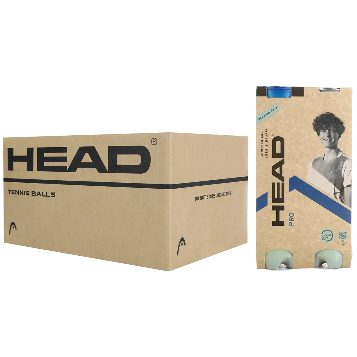 Cartone da 18 Bipack da 4 Palline Head Pro