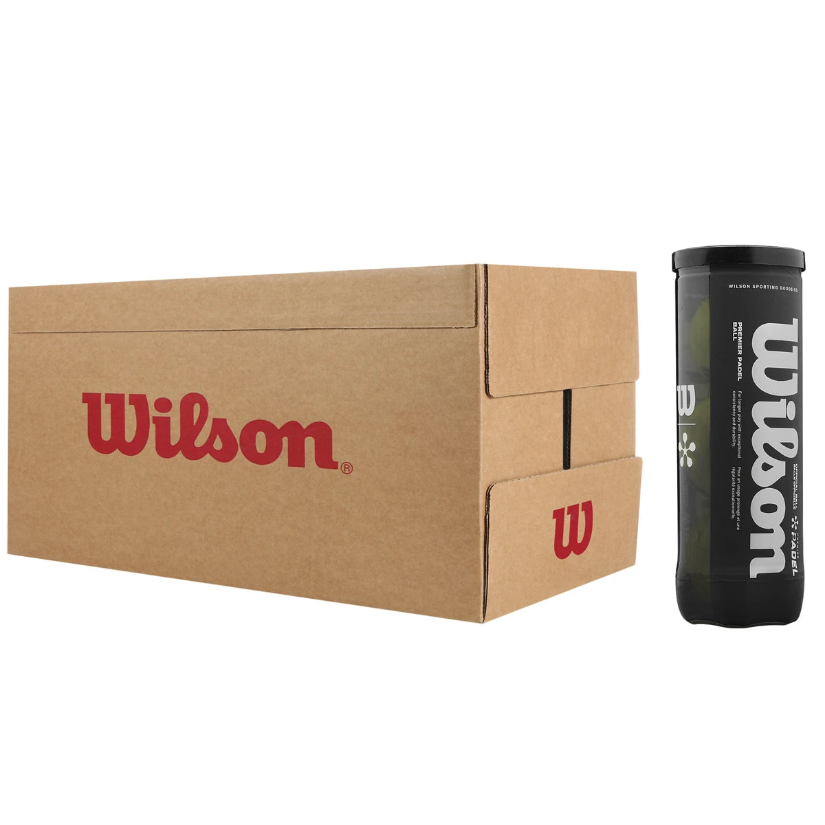 Cartone da 24 Tubetti da 3 Palline da padel Wilson Premier Padel