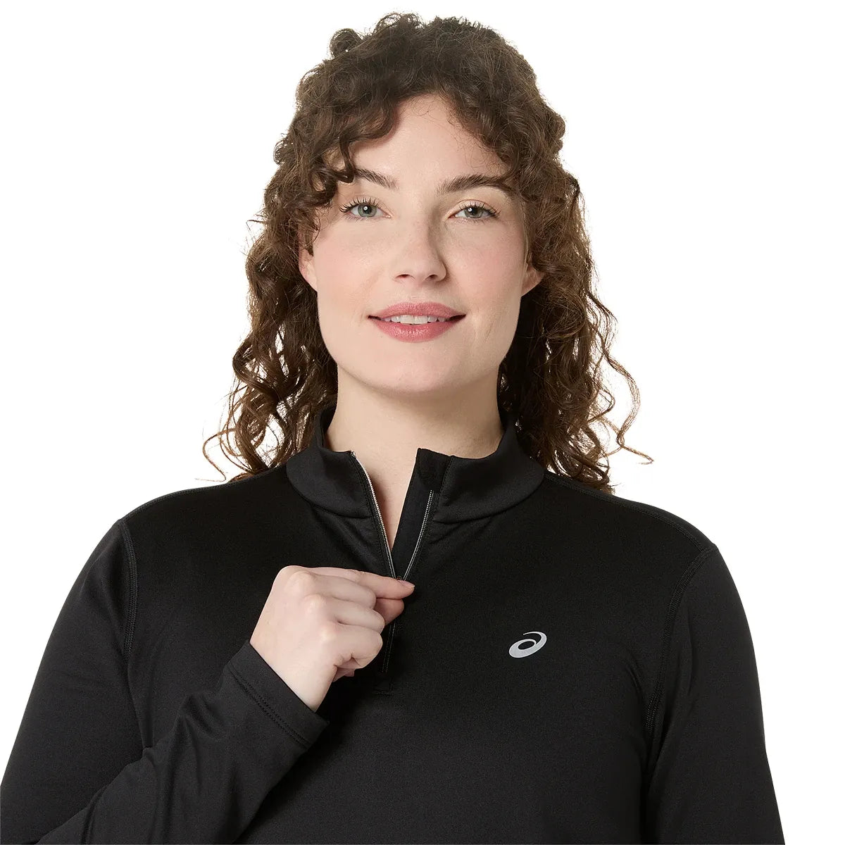 T-Shirt Asics Donna Core Maniche Lunghe 1/2 Zip