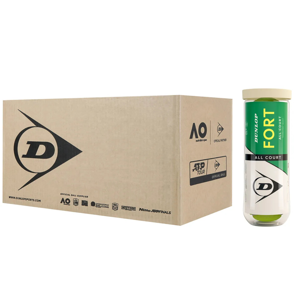Cartone da 24 Tubetti da 3 Palline Dunlop Fort Select