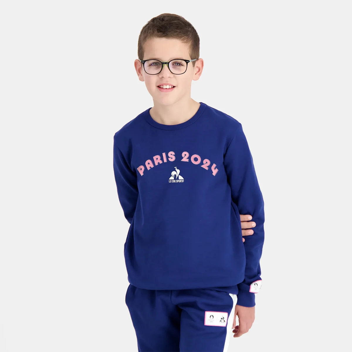 Felpa Le Coq Sportif Junior Paris 2024 Grafica