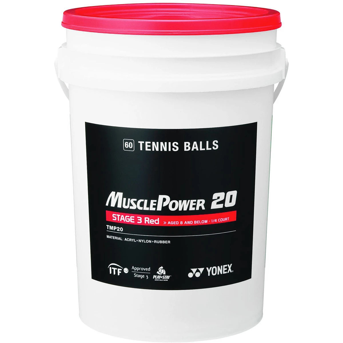 Barile da 60 Palline Yonex Tmp-20 Rosse