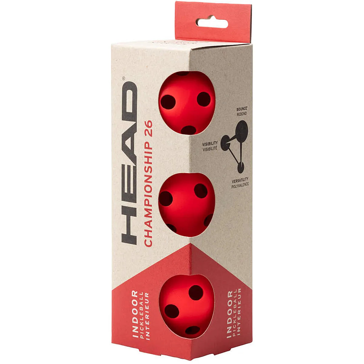 Confezione da 3 Palline da pickleball Head Championship 26