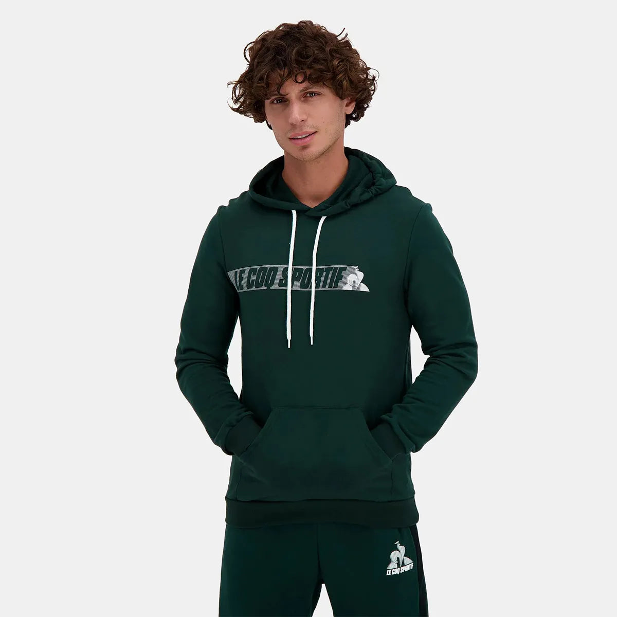 Felpa Le Coq Sportif Contemporain con cappuccio
