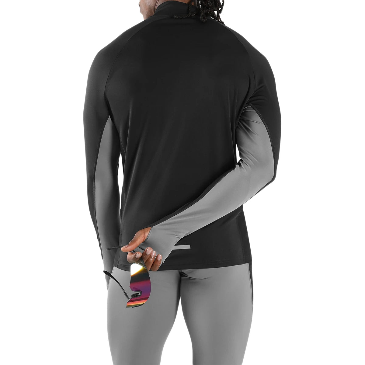 T-Shirt Maniche Lunghe Reebook Id Manica Lunga Vector 1/4 Zip