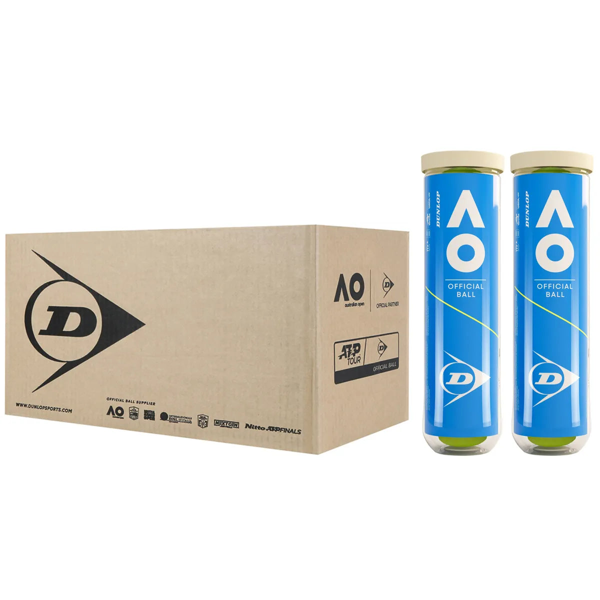 Cartone da 9 Bipack da 4 Palline Dunlop Australian Open