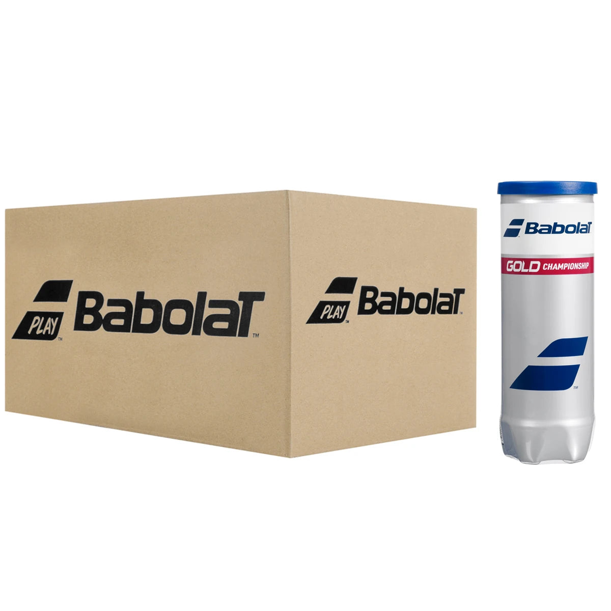 Scatola da 24 Tubetti da 3 Palline Babolat Gold Championship