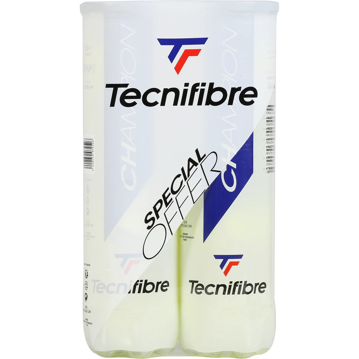 Bipack da 4 Palline Tecnifibre Champion