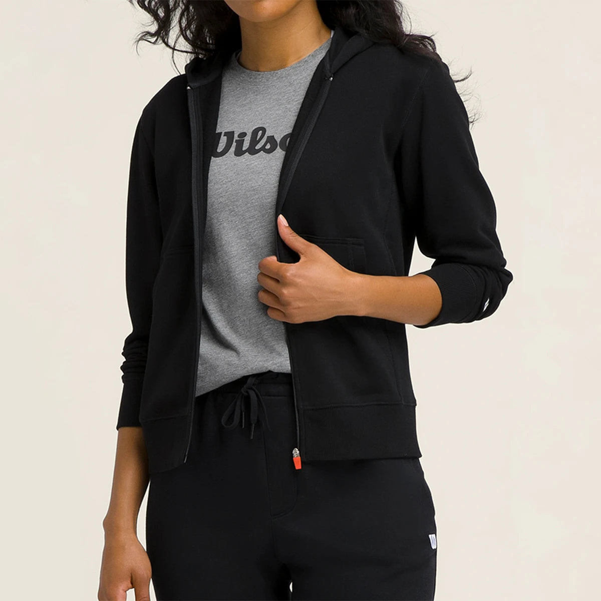 Felpa con cappuccio Wilson Donna Team Zip