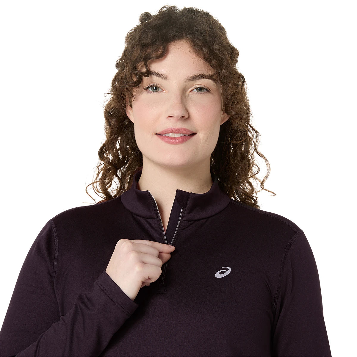 T-Shirt Asics Donna Core Maniche Lunghe 1/2 Zip