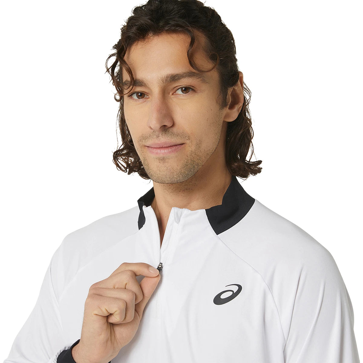 T-Shirt Asics Court Maniche Lunghe 1/2 Zip