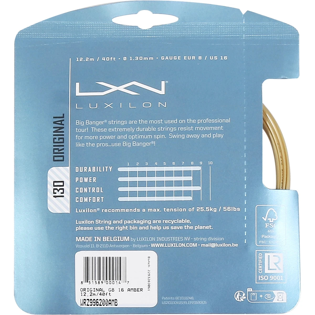 Corda Luxilon Big Banger Original (12,2 Metri)