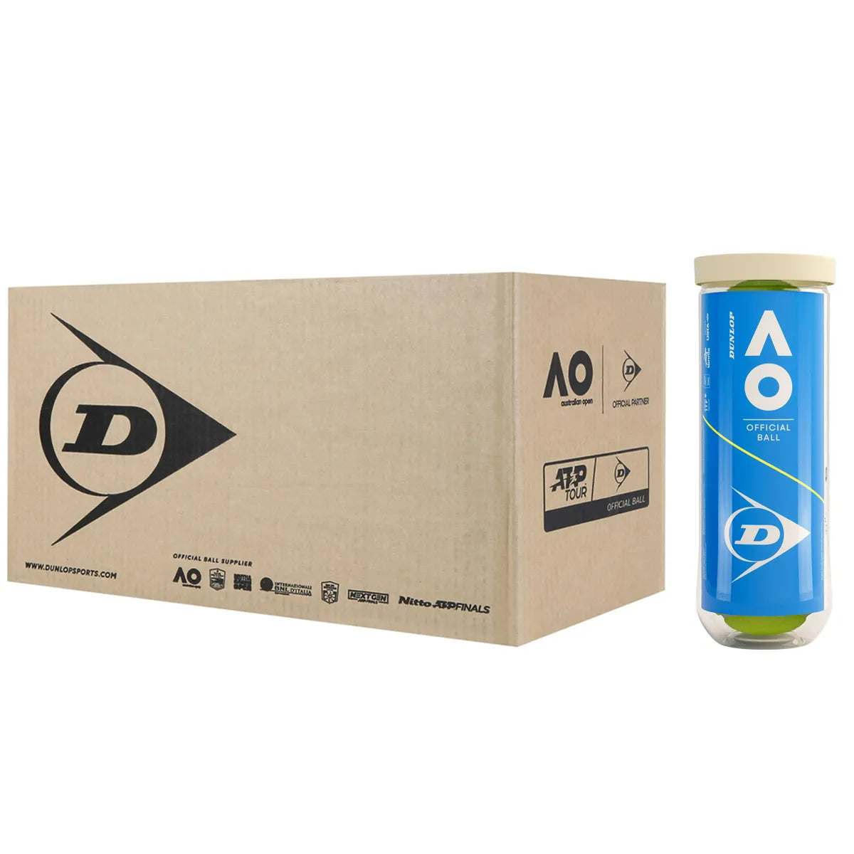 Cartone da 24 Tubetti da 3 Palline Dunlop Australian Open