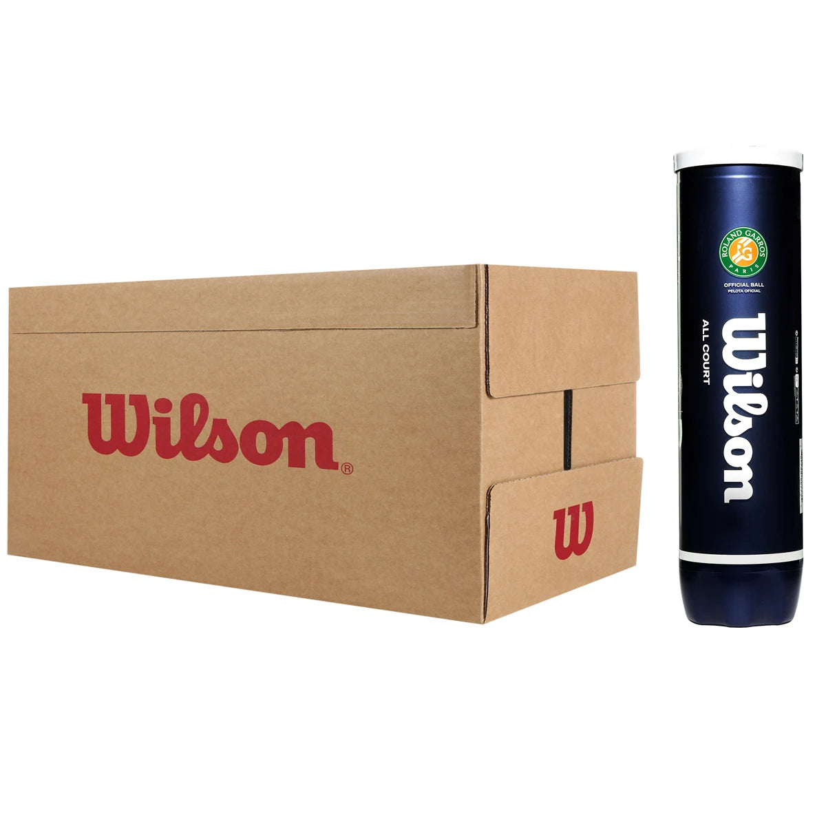 Cartone da 18 Tubetti da 4 Palline Wilson Roland Garros All Court