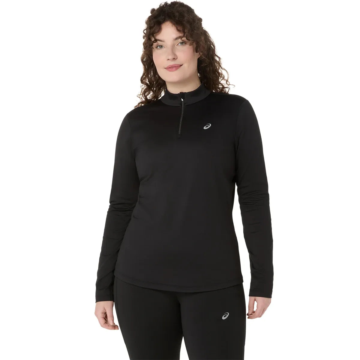 T-Shirt Asics Donna Core Maniche Lunghe 1/2 Zip