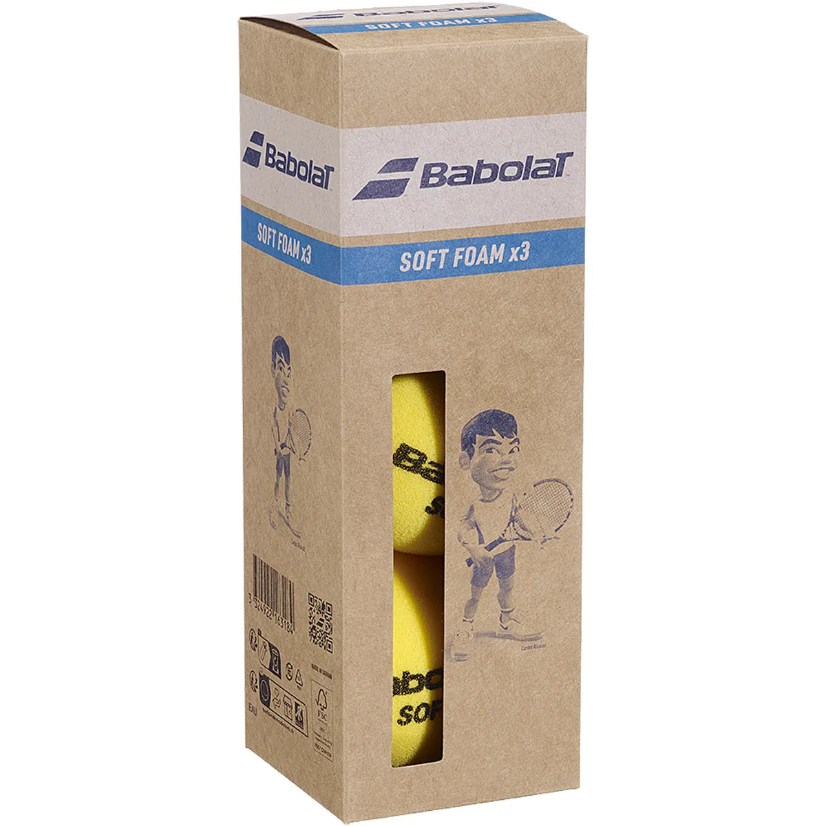 Bustina 3 Palline Babolat Soft Foam