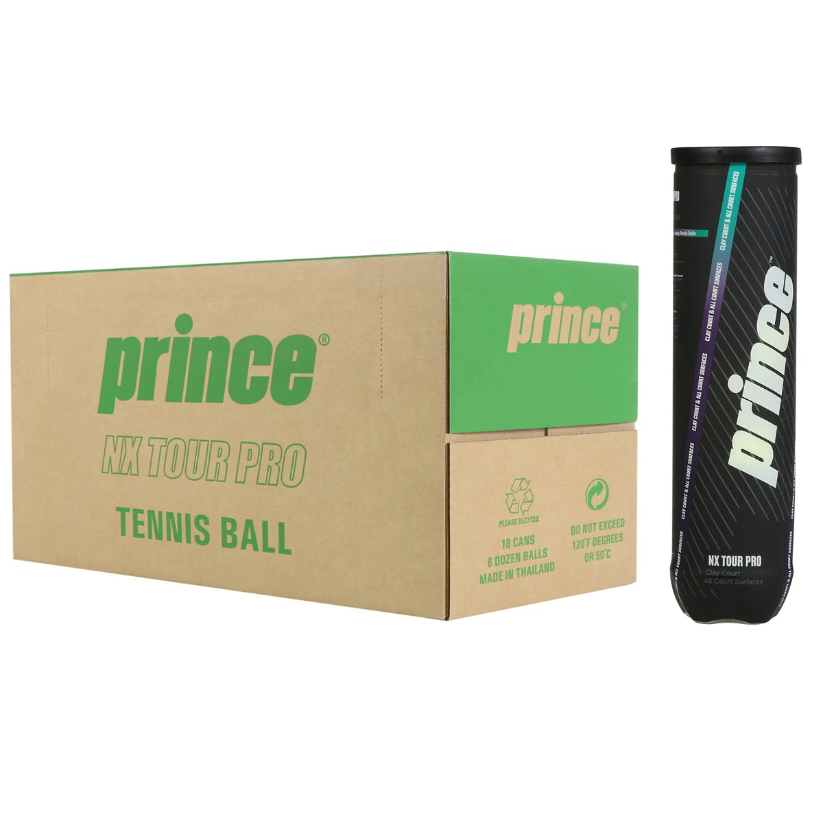 Cartone da 18 Tubetti da 4 Palline Prince Nx Tour Pro